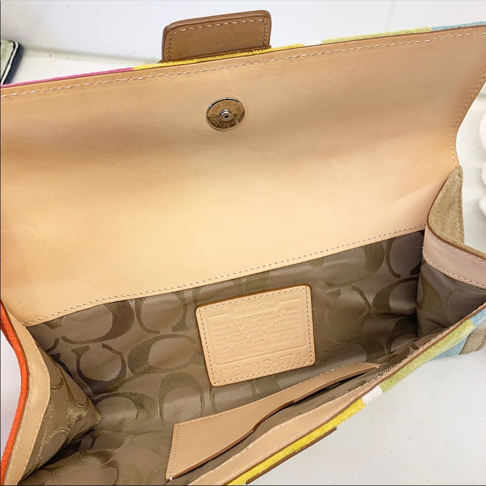COACH Soho Suede Clutch Wallet - Picture 8 of 12